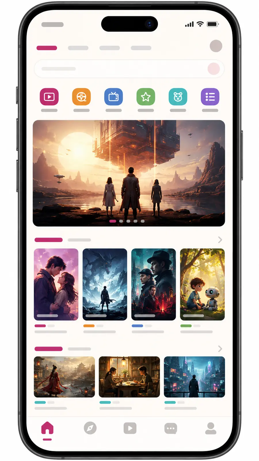 APP 发现页界面